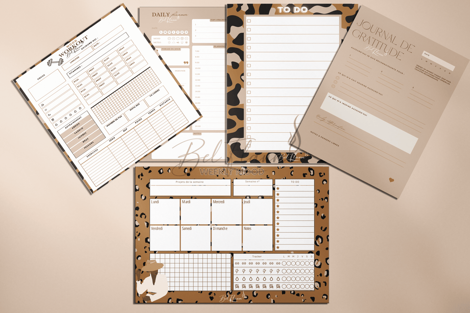 🔥 Collection Bloc-Notes Bel Flanm — Organise ton esprit, élève ton énergie