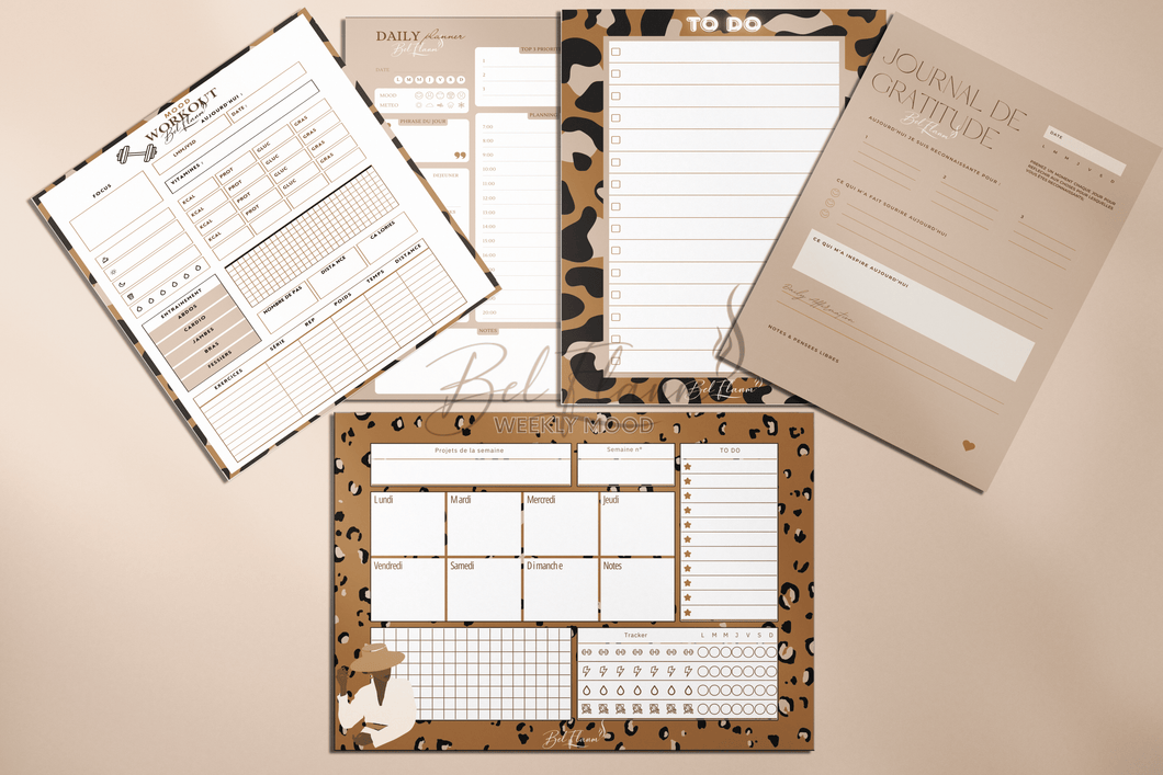 🔥 Collection Bloc-Notes Bel Flanm — Organise ton esprit, élève ton énergie